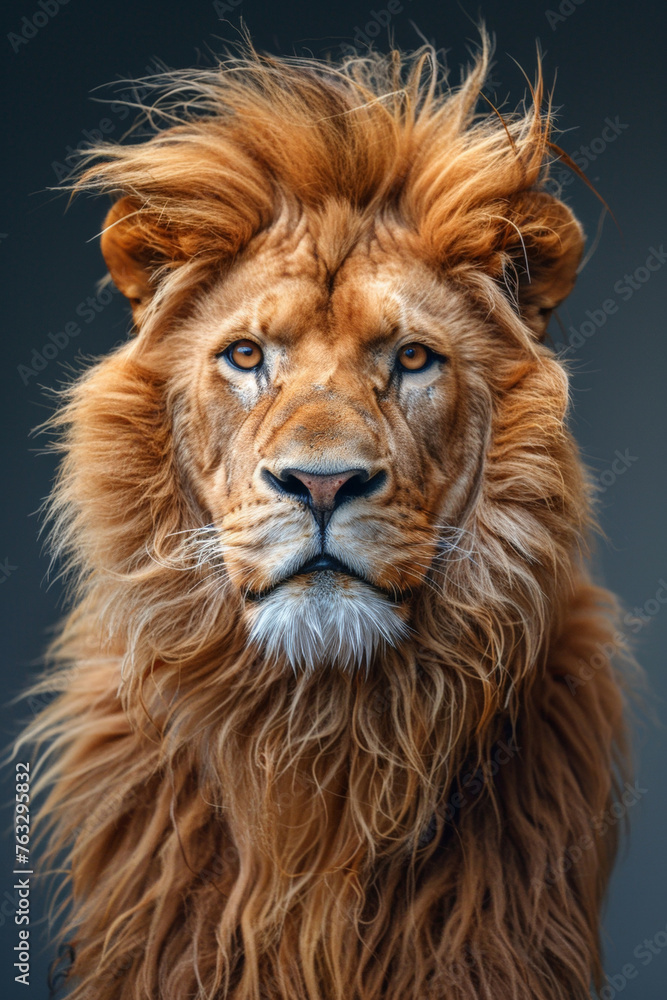 Portrait of Majestic Lion