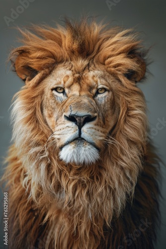 Portrait of Majestic Lion