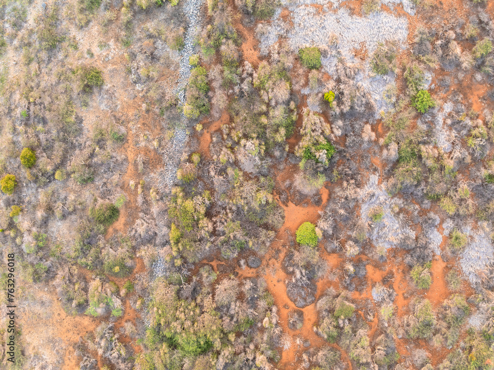 The pattern of a Caribbean island - aerial view - top shot The pattern of a Caribbean island - aerial view - top shot