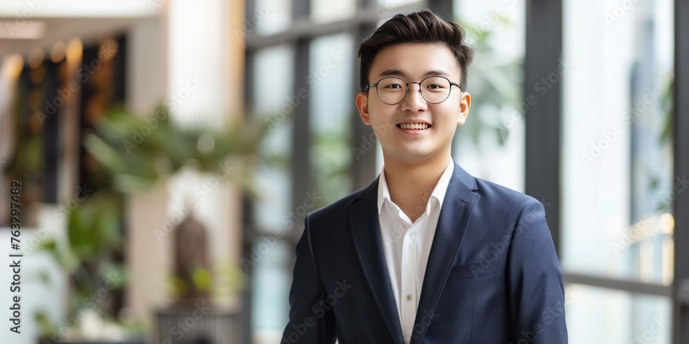 handsome businessman, round face and round glasses. handsome businessman, round face and round glasses.