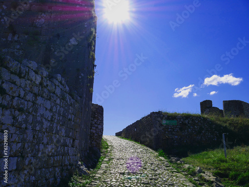 old castle in the morning