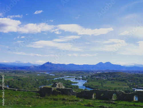 view of the village of the mountains