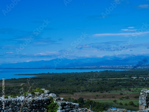 Landscape with clouds and sky