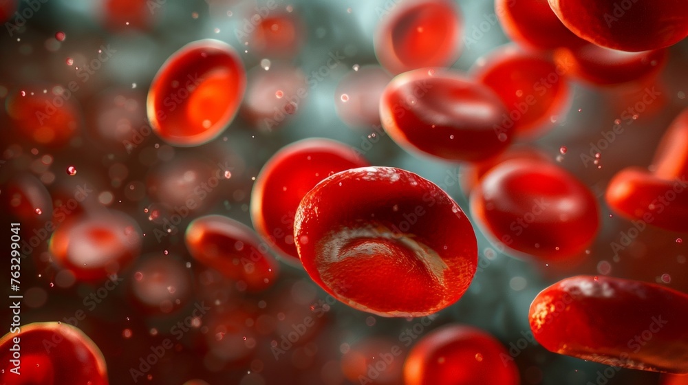 3D Render of Human Red Blood Cell