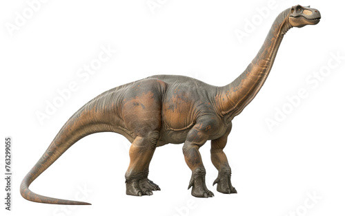 The Apatosaurus Exploring the Giant of the Jurassic, White Background, Generative AI. Transparent PNG © Usama