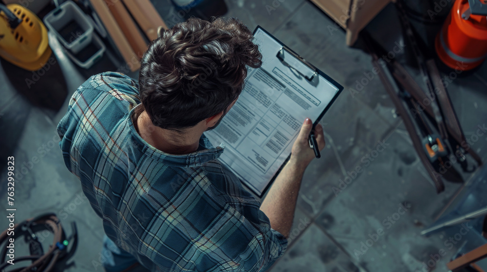Plumber Technician with Clipboard for Quality Assurance
Plumber Technician with Clipboard for Quality Assurance