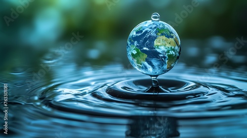World Water Day Concept. Every Drop Matters. environment day, and global warming concept.
