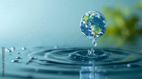 World Water Day Concept. Every Drop Matters. environment day  and global warming concept.