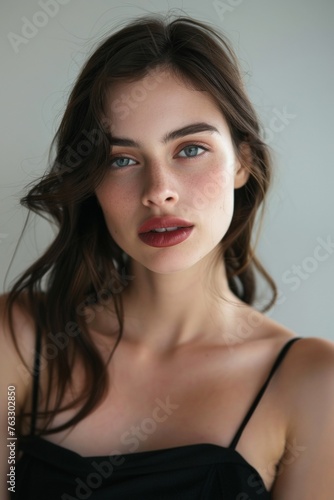 Portrait of Beautiful Model Woman
