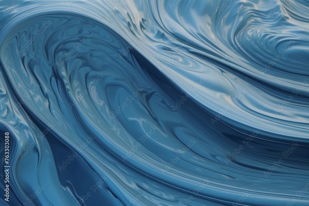 Abstract blue and white background, liquid waves