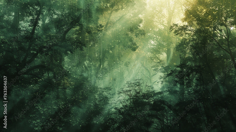 Forest in Double Exposure Forest in Double Exposure