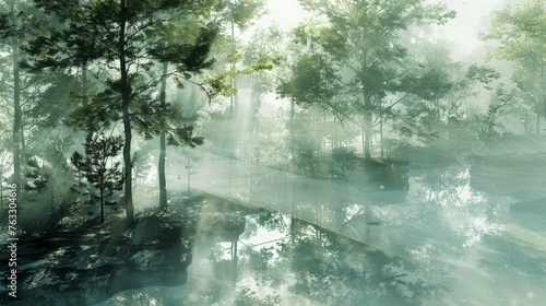 Forest in Double Exposure