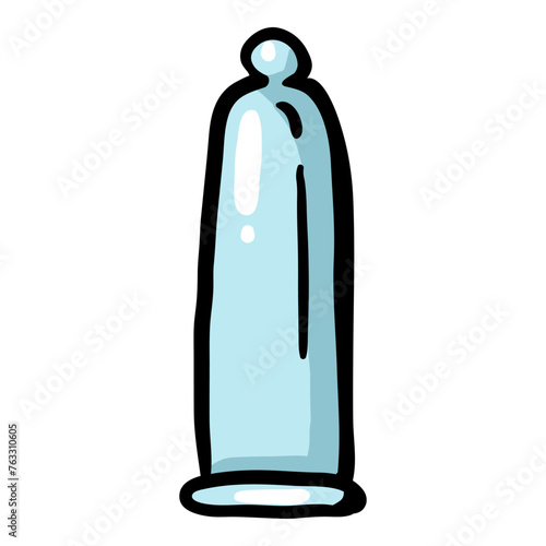 Condom Hand Drawn Doodle Icon