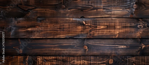 A detailed closeup of a beautiful hardwood wall made of brown wooden planks, showcasing intricate patterns and wood stain artistry