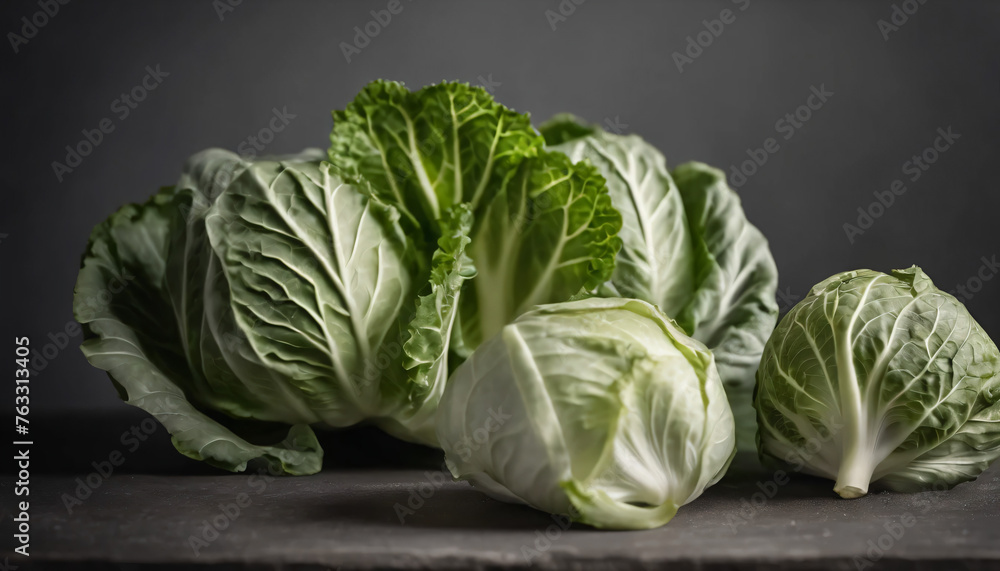 head of cabbage - obrazy, fototapety, plakaty 