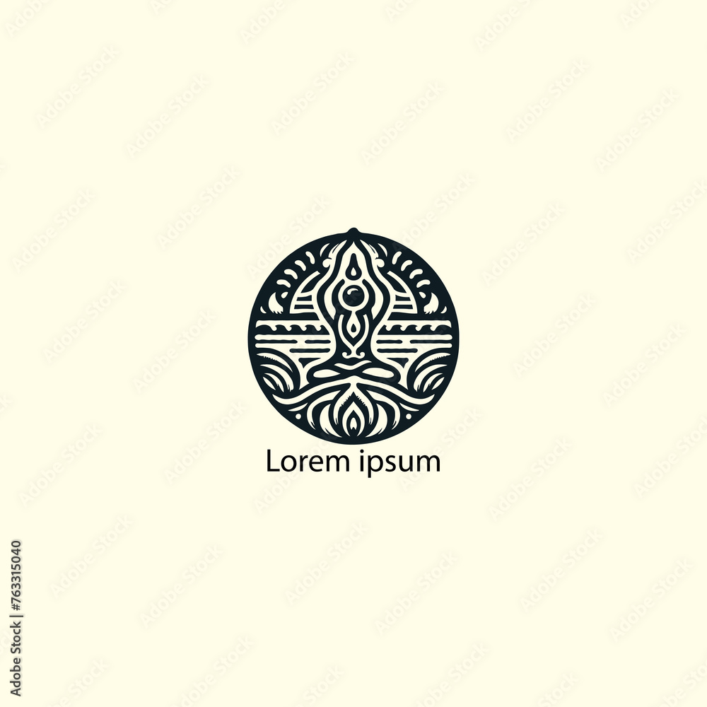 yoga logo with white background yoga logo with white background