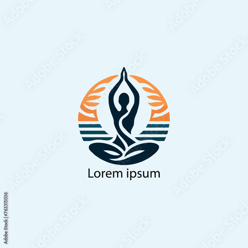 yoga logo with white background