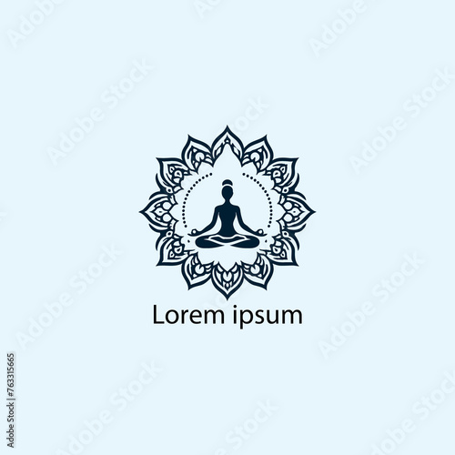 yoga logo with white background