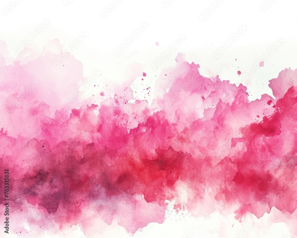 Watercolor pink white background