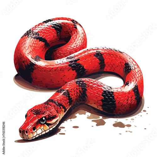 Snake clipart Art clipart isolated on white background -