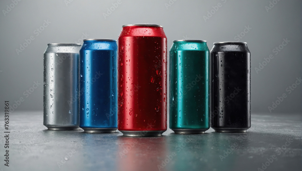 Empty 350ml Energy drink soda can mockup template with water droplets without logo and without text, isolated on light grey background Empty 350ml Energy drink soda can mockup template with water droplets without logo and without text, isolated on light grey background