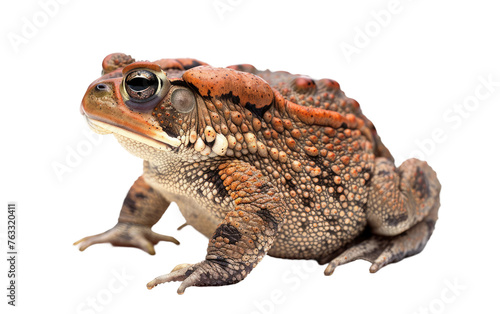 Exploring the Fascinating World of the American Toad, White Background, Generative AI. Transparent PNG
