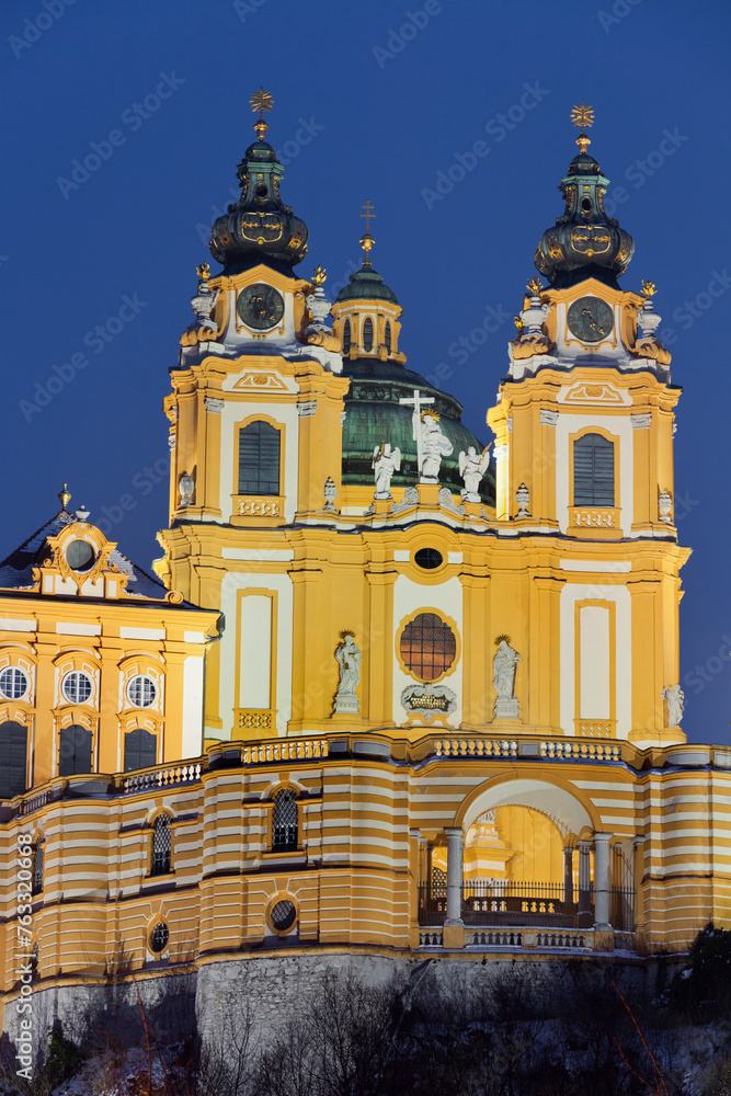 Benediktinerkloster Stift Melk, Melk an der Donau, Wachau,  Niederösterreich, Österreich