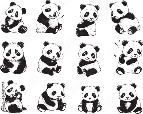 set panda fumetto 1