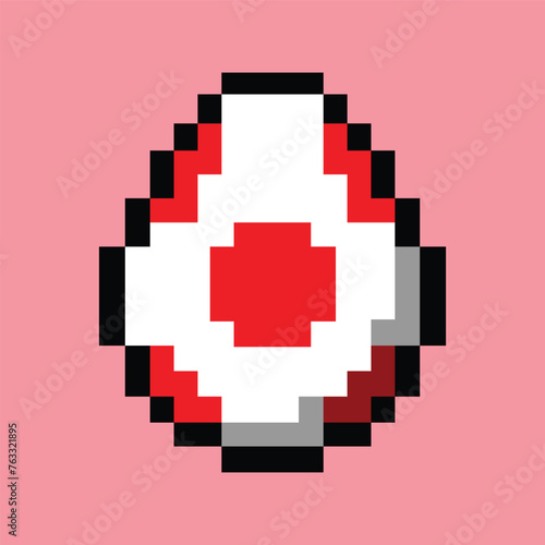 Red Egg Game Pixelation