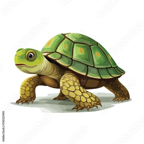 Turtle single clipart isolated on white background