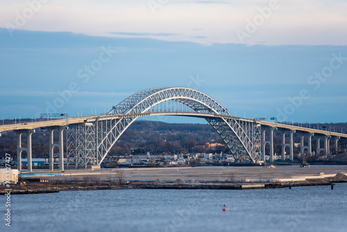 Bayonne Bridge, view from the Newark Bay. © Mariusz