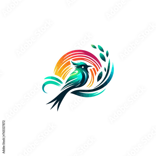 a colourfull bird