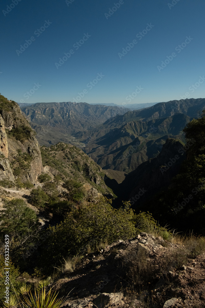 urique canyon copper mexico chihuahua aerial landscape geologic rock formation travel destination 