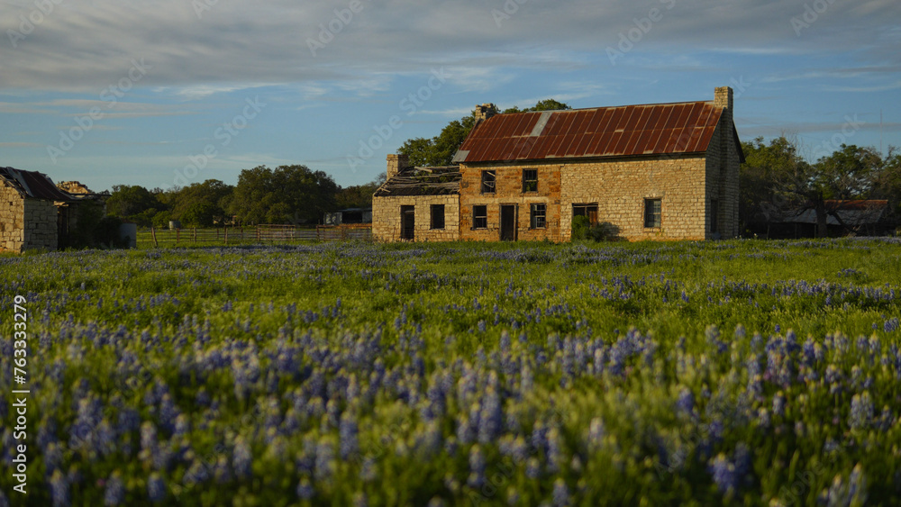 Bluebonnet House in Marble Falls, Texas, USA Bluebonnet House in Marble Falls, Texas, USA