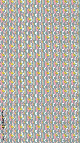 Seamless Wave Pattern. Loop Background Animation
