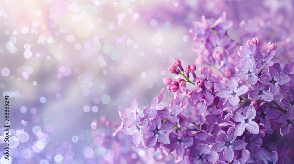 Soft lilac flowers on a dreamy, bokeh background with hues of purple and pink, symbolizing early summer and fragrant gardens. Soft lilac flowers on a dreamy, bokeh background with hues of purple and pink, symbolizing early summer and fragrant gardens.