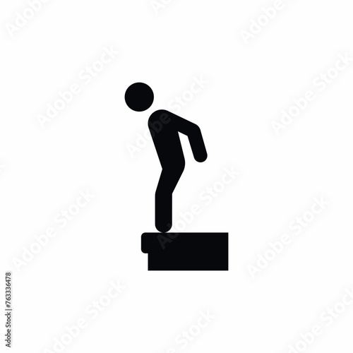 Person Jump Rooftop Suicide icon