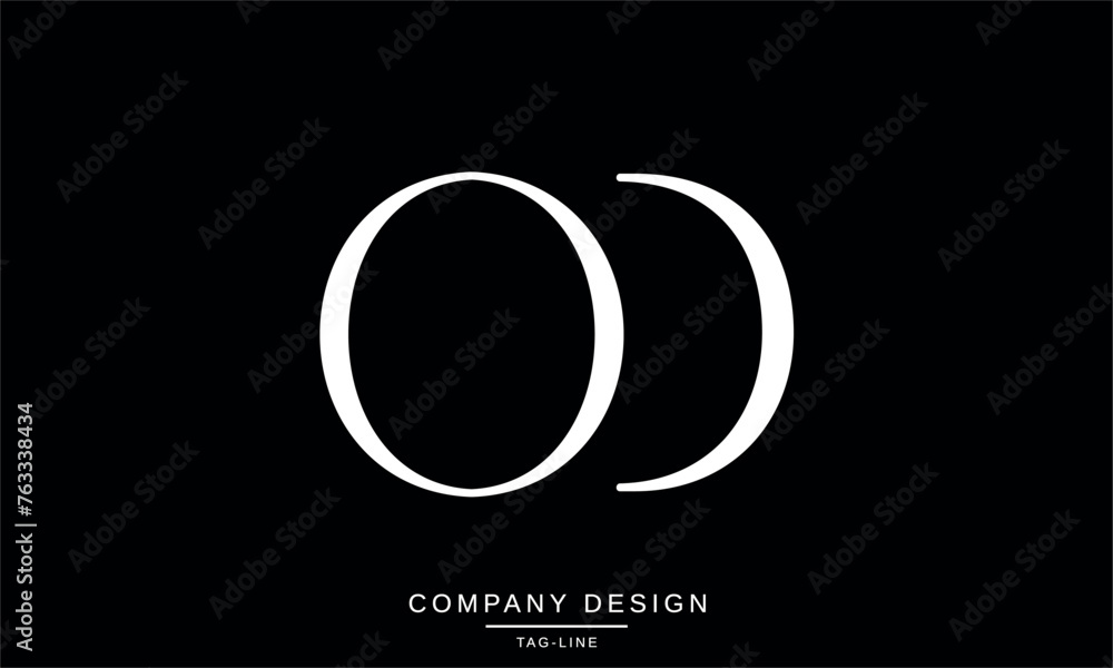 OD, DO Abstract Letters Logo Monogram Vector Initials OD, DO Abstract Letters Logo Monogram Vector Initials