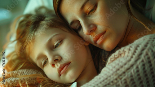 Dramatic and sad, a mother ...