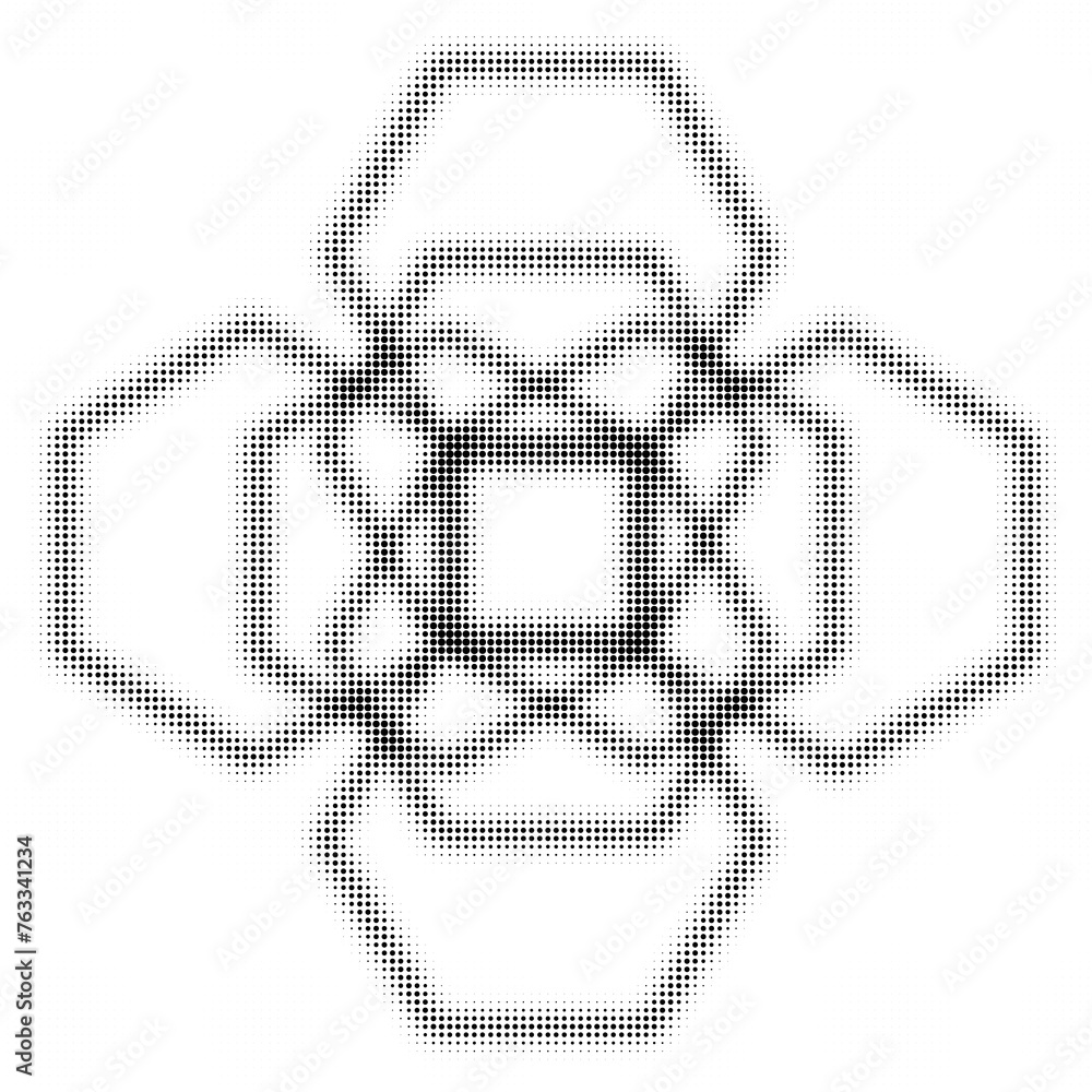 Obraz premium Halftone dots, dotted, dotted shape