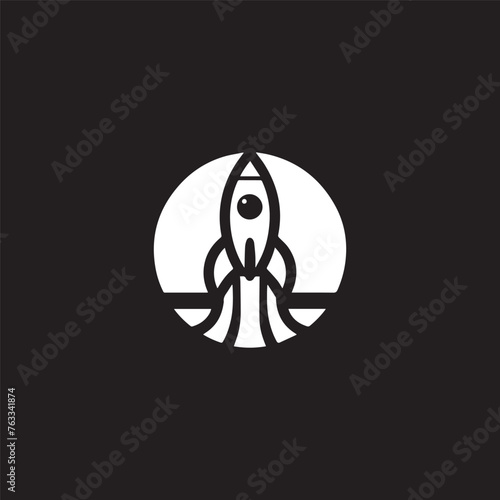 rocket logo design template
