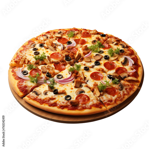 pizza isolated on white background PNG