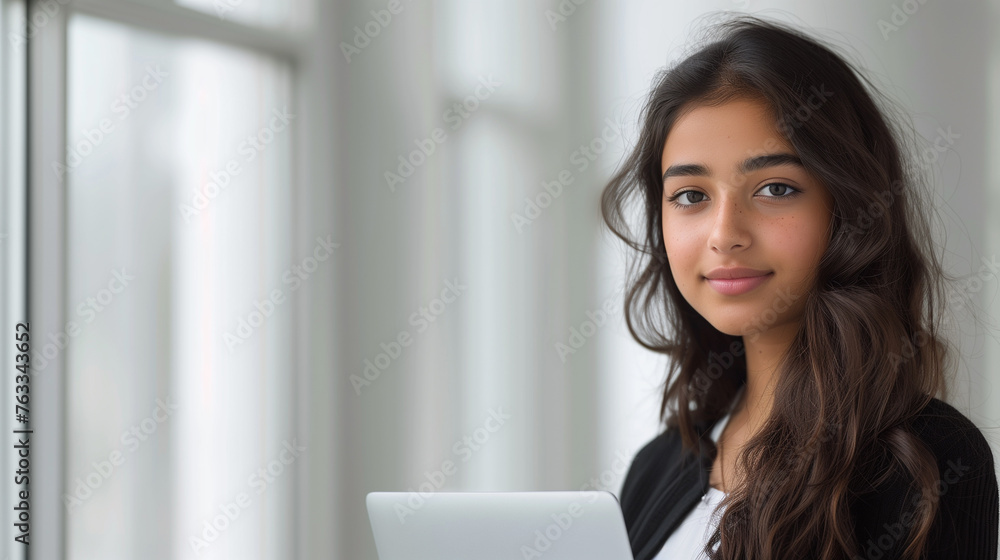 Young college adults students portraits isolated on a white background