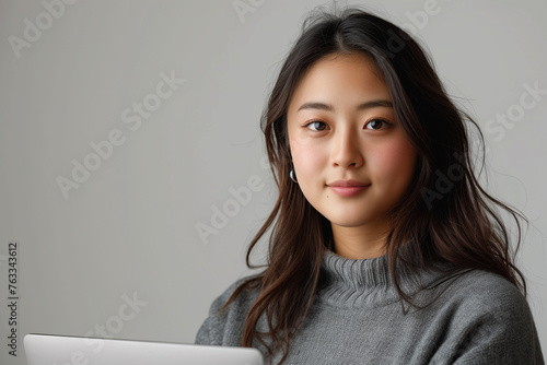 Young college adults students portraits isolated on a white background photo