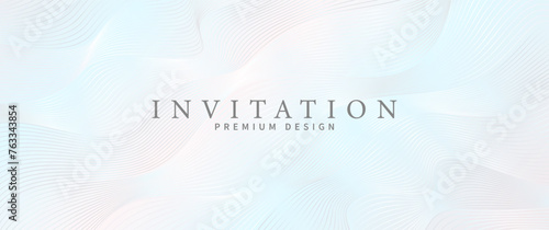 Elegant background with line pattern on luxury pastel color gradient. Premium abstract vector illustration for invitation, flyer, cover design, luxe invite, business banner, prestigious voucher.