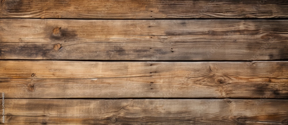 Fototapeta premium A weathered wooden wall with numerous planks