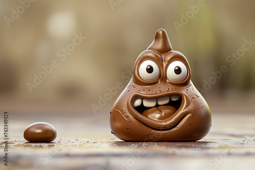 3D Poop Emoji, Digital Art