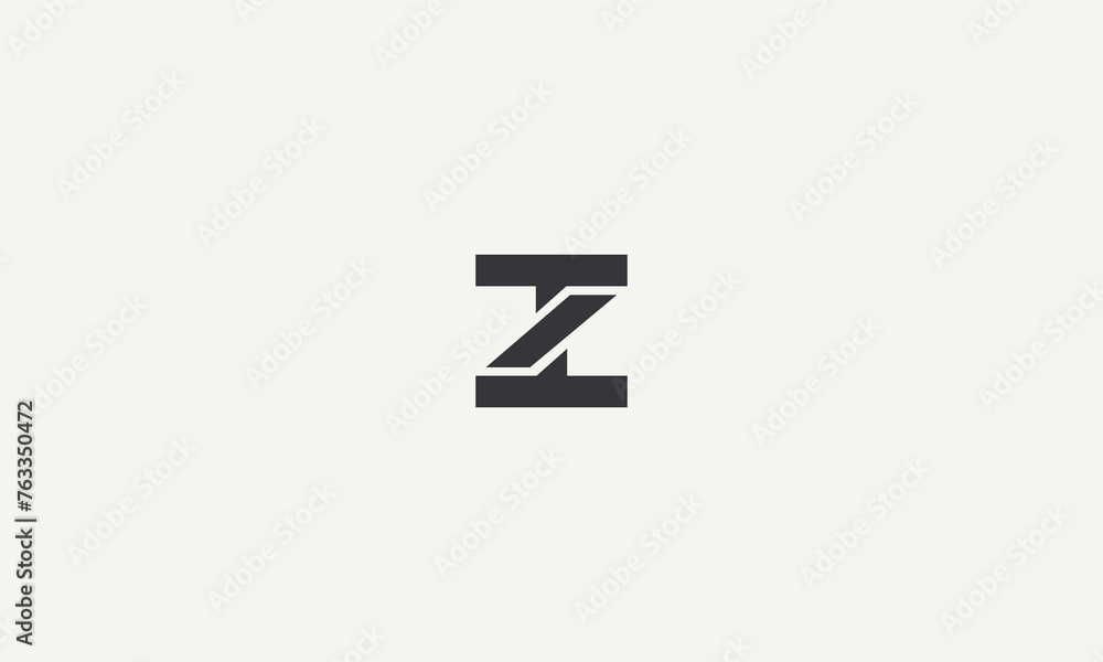 Obraz premium initials letter ZT monogram simple logo design vector illustration
