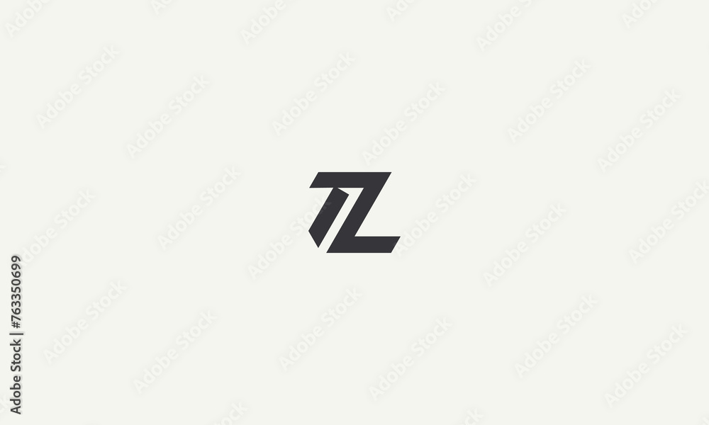 initials letter ZT monogram simple logo design vector illustration initials letter ZT monogram simple logo design vector illustration