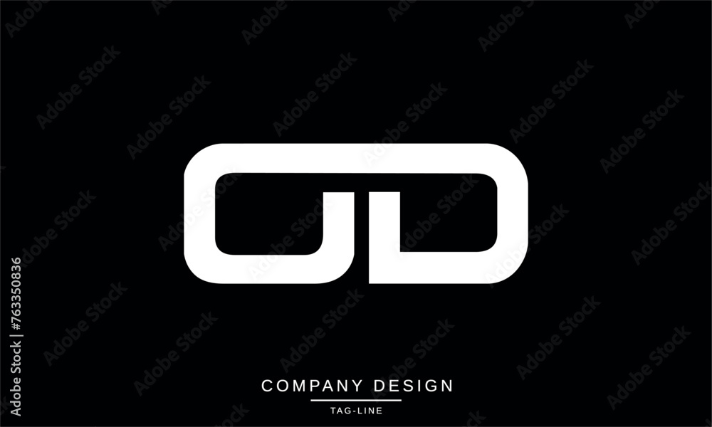 OD, DO Abstract Letters Logo Monogram Vector Initials OD, DO Abstract Letters Logo Monogram Vector Initials